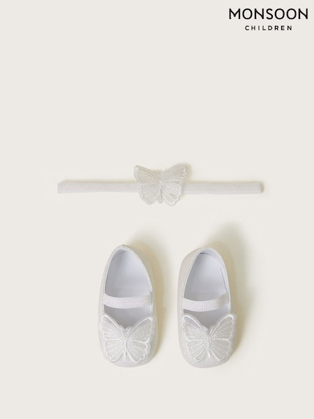Monsoon Baby Sparkle Butterfly Booties and Headband Set (F33452) | ‏127 ر.س.‏