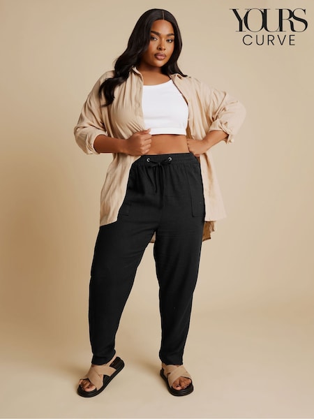 Yours Curve Linen Joggers (F33487) | €46