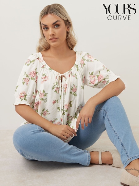 Yours Curve Pink Boho Top (F33495) | €39