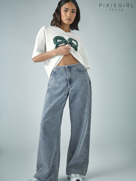 PixieGirl Petite Blue Thin Waist Band 100% Cotton Jeans (F33512) | €50