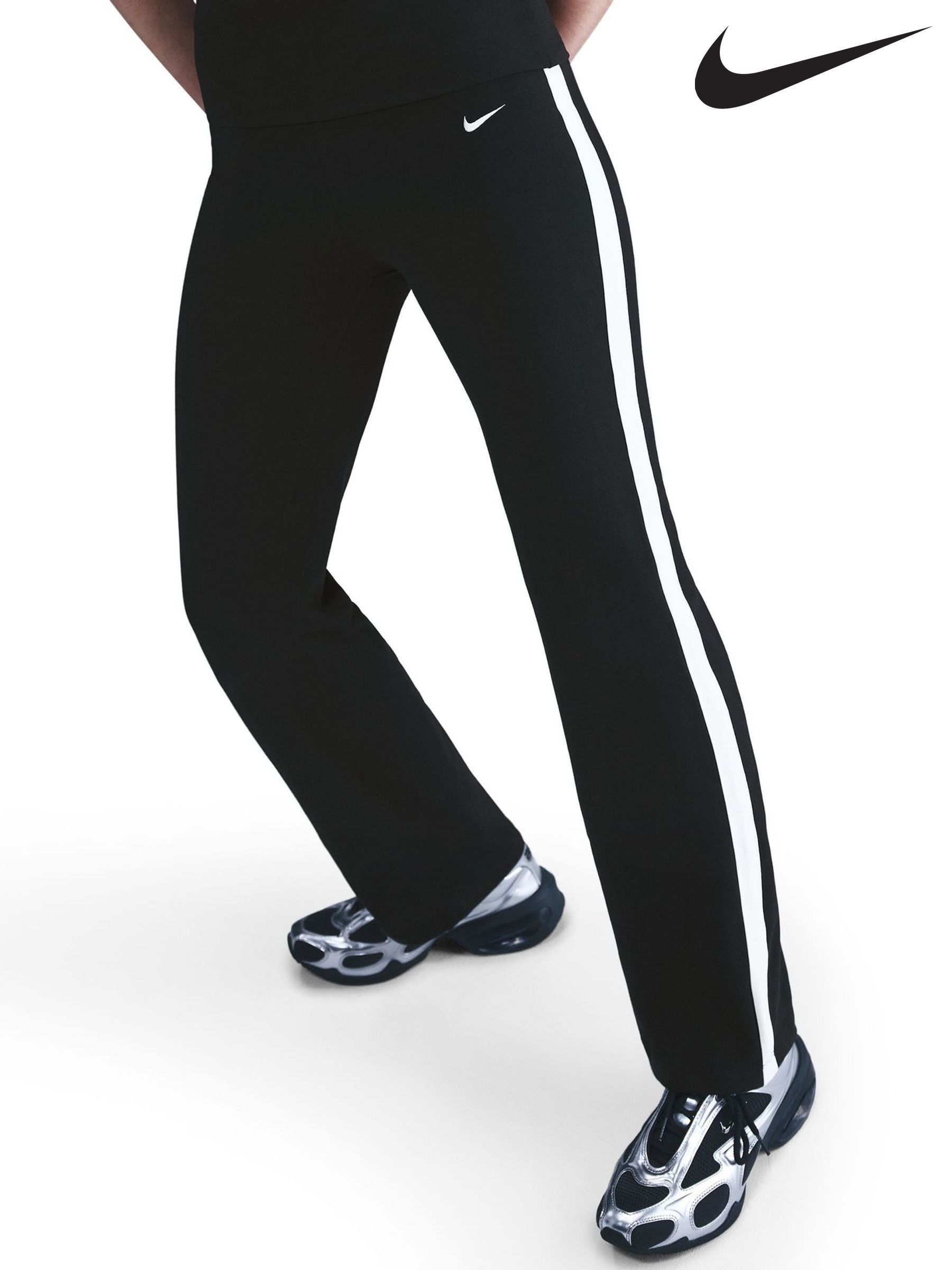 nike white stripe joggers