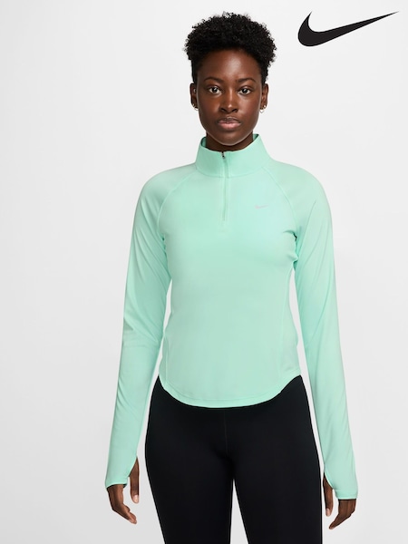 Nike Mint Foam Tempo Swoosh Dri-FIT 1/2 Zip Running Top (F33655) | €51