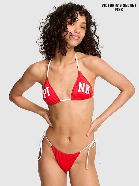 Victoria's Secret PINK Red Pepper Triangle Triangle Terry Bikini Top (F33685) | €30
