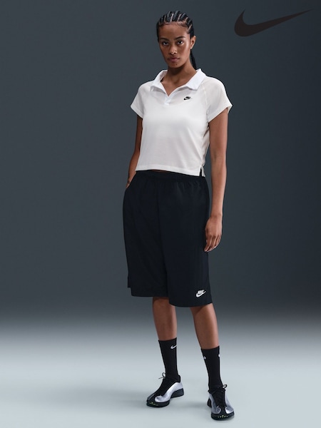 Nike White Womens Sportswear Retro Polo Top (F33724) | €51