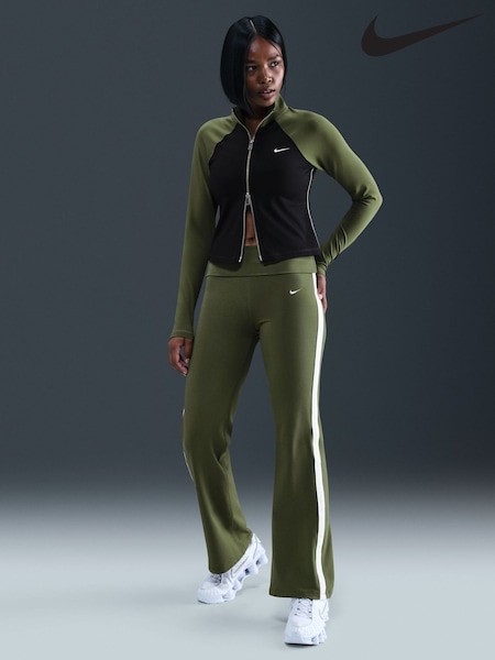 Nike Green High Wiasted Fold Over Leggings (F33747) | €73
