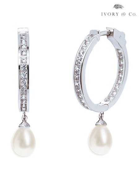 Ivory & Co Silver Tone Helsinki Earrings (F33811) | €64