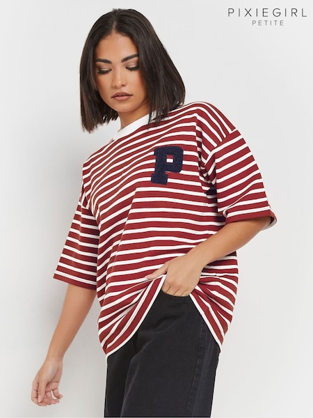 PixieGirl Petite Stipe Appliqué T-Shirt (F33905) | €46