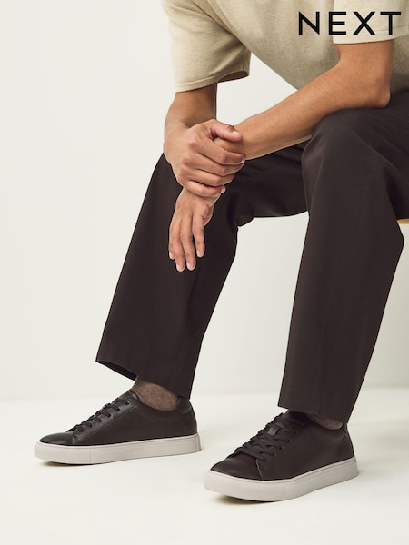 Brown Minimal Trainers (F33922) | AZN 71