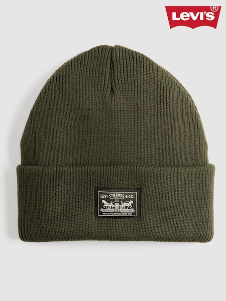 Levi's® Duffle Green Backpatch Beanie Knitted Hat (F33936) | €32