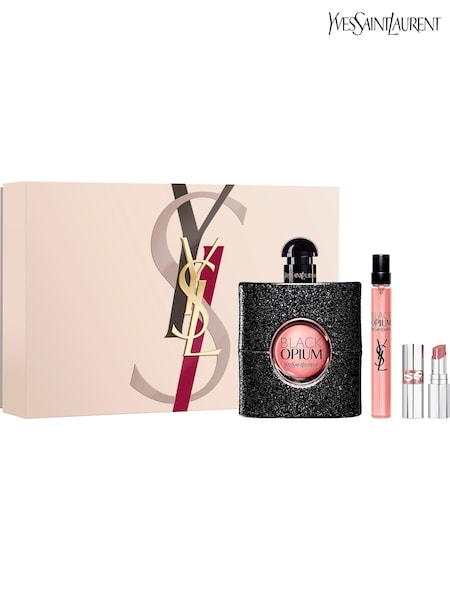 Yves Saint Laurent Black Opium Eau de Parfum 90ml + 10ml Duo with Mini Loveshine Lipstick Set (F34003) | €185