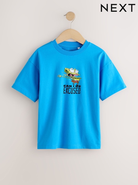 Blue Spongebob T-Shirt (3-16yrs) (F34091) | 59 QAR - 74 QAR