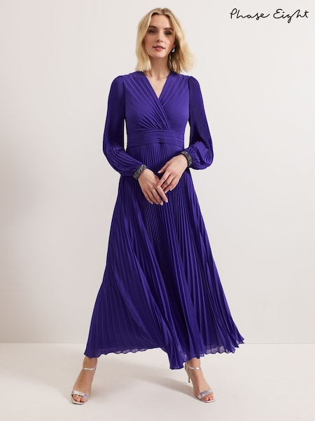 Phase Eight Purple Vila Beaded Dress (F34143) | AED1,159