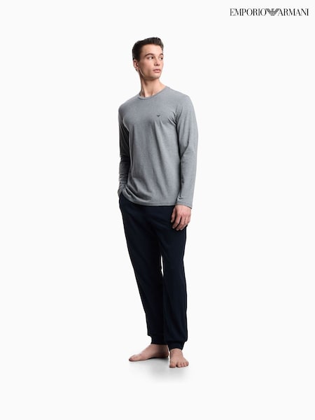 Emporio Armani Regular Fit Grey Pyjama Set (F34150) | €139