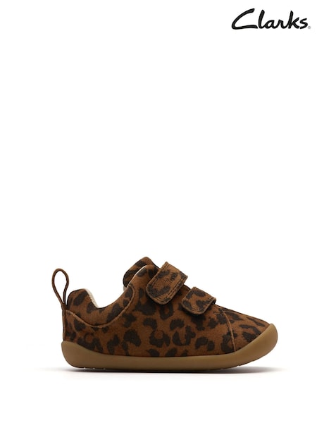 Clarks Animal Wide Fit (G) Leather First Walker Craft Toddler Shoes (F34172) | €40