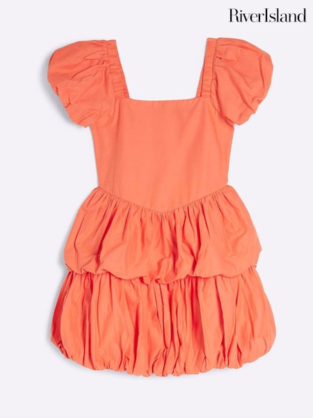 Portocaliu - River Island Puff Ball Dress (F34215) | 179 LEI