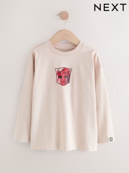 Stone Long Sleeve Transformers T-Shirt (3-16yrs) (F34320) | AED66 - AED81