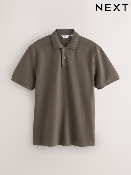 Stone Neutral Textured Smart Polo Shirt (F34467) | 743 UAH