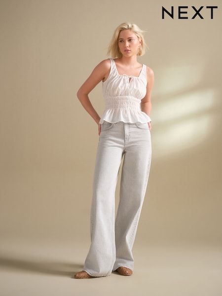 Grey Wide Leg Jeans (F34576) | €32