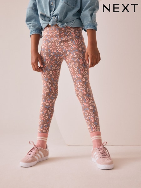 Floral Printed Leggings (3-16yrs) (F34661) | AED25 - AED51