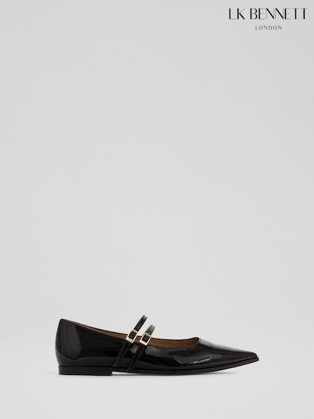 LK Bennett Lulu Patent Strap Rand Flat (F34703) | € 301