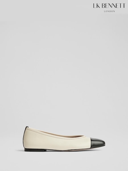 LK Bennett Hanna Nappa Leather Soft V Topline Ballet (F34716) | €211