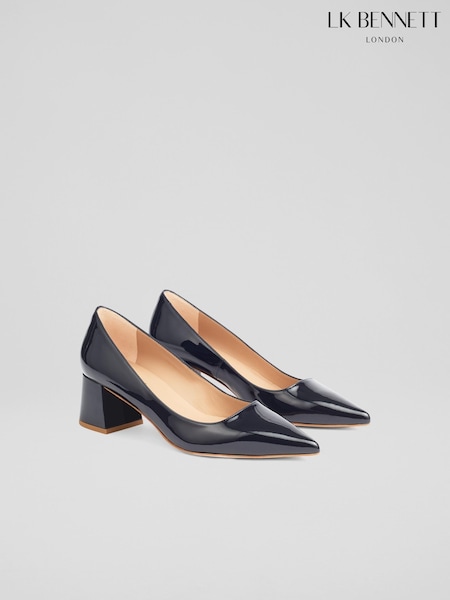 LK Bennett Black Sloane Patent Pointed Black Courts (F34727) | 1,133 QAR