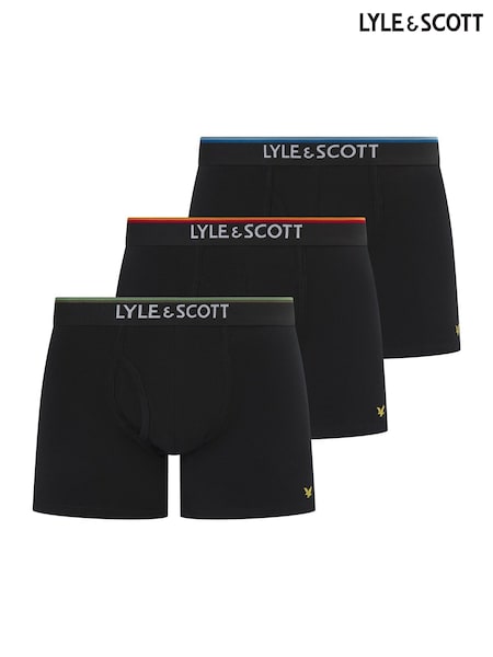 Lyle & Scott Black Wes Underwear Trunks 3 Pack (F34781) | €45
