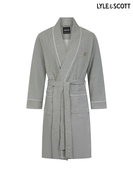 Lyle & Scott Grey Kobe Kimono Robe (F34786) | $104