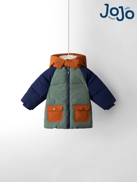 Grün Mehrfarbig - JoJo Maman Bébé Cosy Lined Puffer Jacket (F34875) | 79 € - 85 €