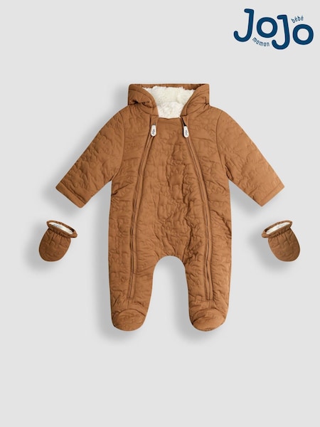 Dinosaurio marrón - JoJo Maman Bébé Quilted Baby Pramsuit (F34894) | 67 €