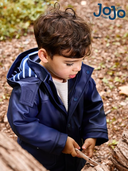 JoJo Maman Bébé Navy Fisherman Waterproof Jacket (F34895) | 210 QAR - 220 QAR