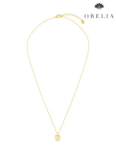 Orelia London Domed Heart Charm Short Necklace (F34945) | €32