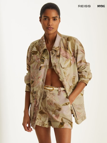 Reiss Jade Reiss | NYBG Linen Floral Utility Jacket (F34988) | 429 €
