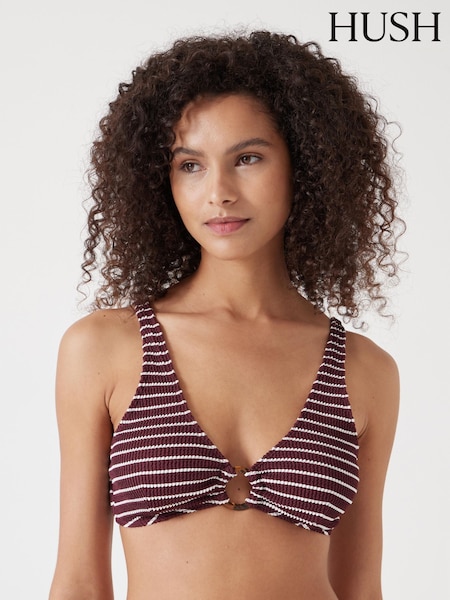 Hush Red Crinkle Ring Bikini Top (F35232) | 3,004 UAH