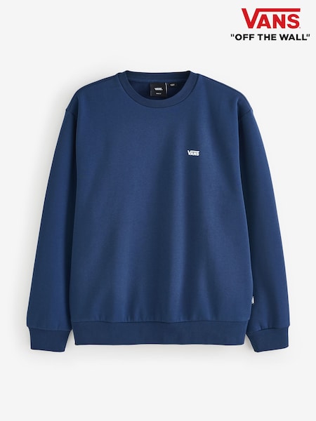 Vans Mens Navy Left Chest Logo Crew Sweat Top (F35352) | €31