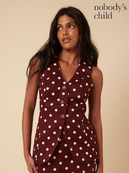 Nobodys Child Brown Theta Waistcoat (F35619) | R$ 840