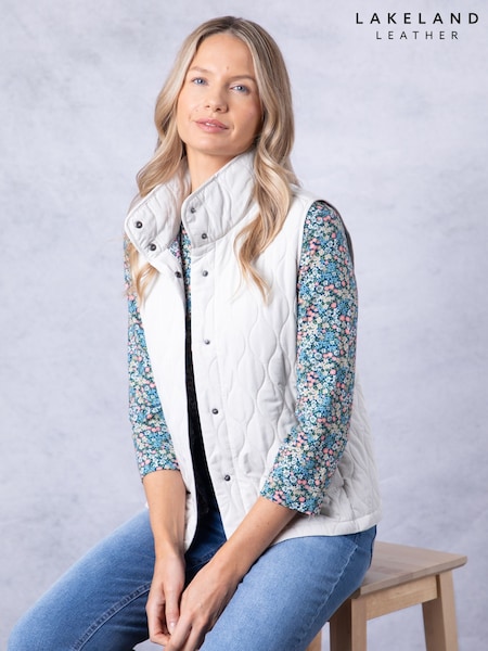 Lakeland Clothing Cream Stella Quilted Gilet (F35733) | €73