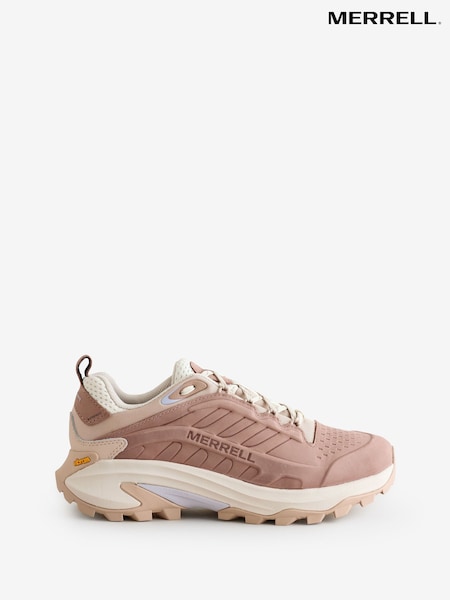 Merrell Pink Womens Moab Speed 2 LTR WP Trainers (F35753) | €197