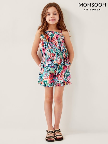 Monsoon Paradiso Floral Print Top and Shorts Set (F35836) | 186 LEI - 216 LEI