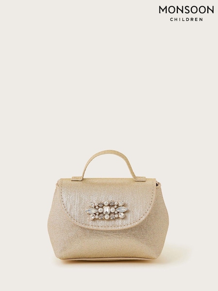 Monsoon Gold Mini Metallic Jewel Embellished Bag (F35858) | €20