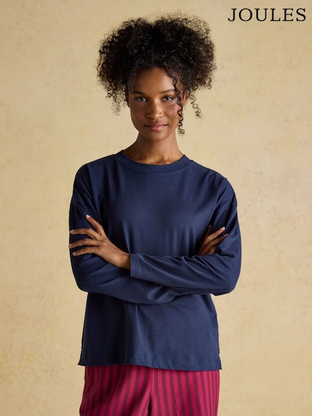 Joules Navy Jersey Cotton Pyjama Top (F35885) | €22.95