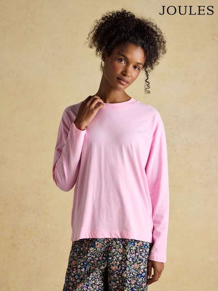 Joules Pink Jersey Cotton Pyjama Top (F35888) | R$ 190