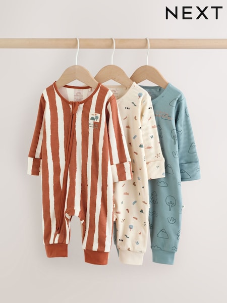 Minerais - Woodland Baby Sleepsuits 3 Pack (0mths-3yrs) (F35905) | R$ 195 - R$ 215