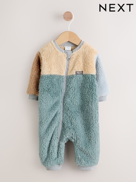 Minerals Colour Blocked Fleece Sleepsuit (F35926) | AED61 - AED71