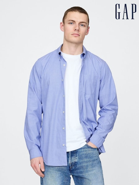 Sininen - Gap luomupuuvilla Popliini Classic Paidat (F35966) | €63