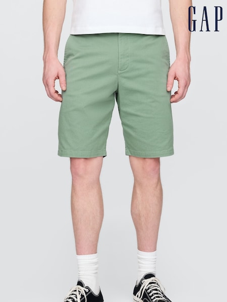 Зеленый - Gap 10"" Cotton Blend Vintage Chino Shorts (F35981) | €46