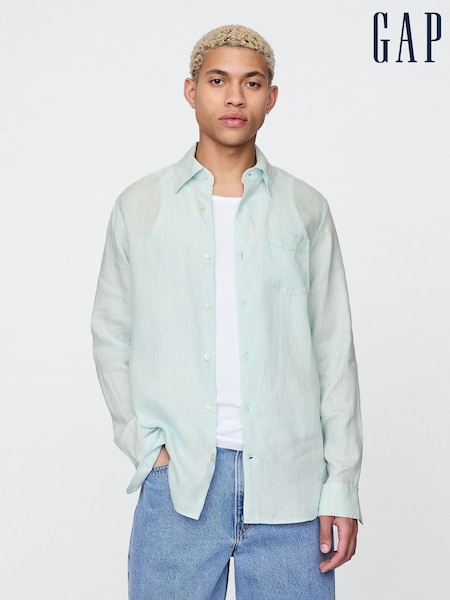 Gap Green 100% Linen Classic Shirt (F35989) | €99