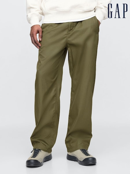 Gap Green Soft Cotton Parachute Baggy Trousers (F36040) | €92