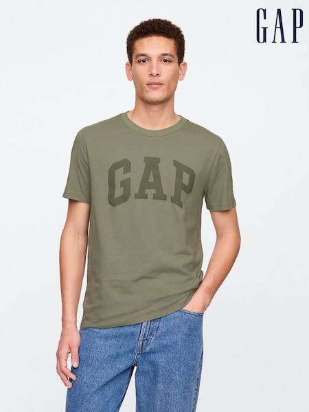 Gap Green Everyday Logo 100% Cotton Crew Neck Short Sleeve T-Shirt (F36056) | €18