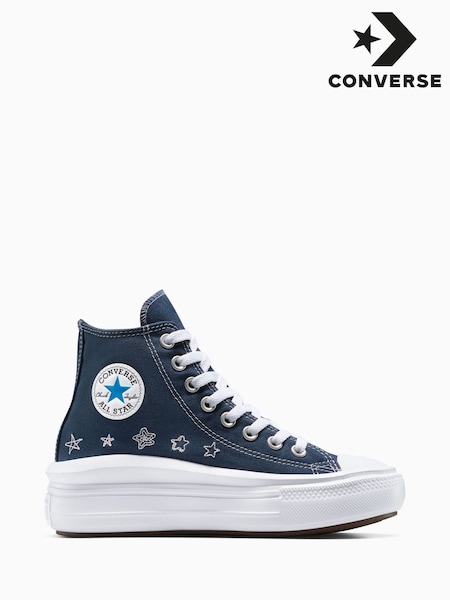 Converse Blue Chuck Taylor Teen Move Trainers (F36273) | 297 QAR
